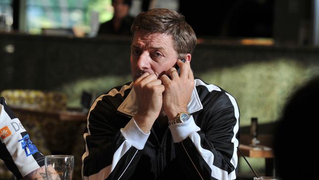 Adelaide City coach Damian Mori watches the 2014 FFA Cup round of 16 draw. Picture: Roger Wyman
