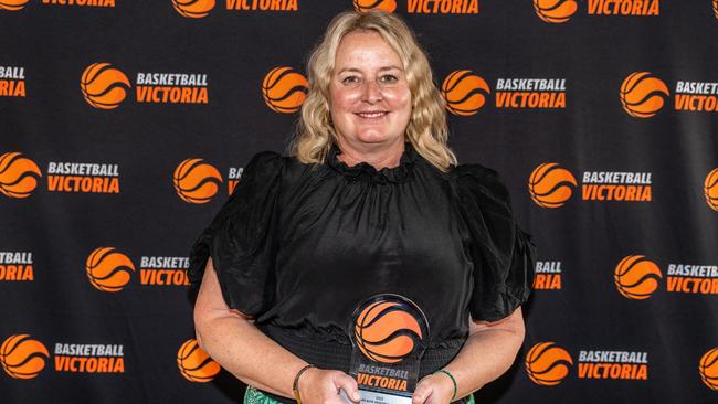 Rebecca Lewis was crowned Basketball Victoria's volunteer of the year. Picture: Basketball Victoria.