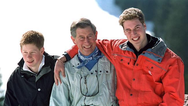 Harry said Prince Charles left to “meet with his girlfriend” immediately after he was born. (Photo by UK Press/Getty Images)