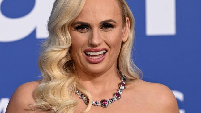 Australian actress Rebel Wilson arrives to attend the annual amfAR Cinema Against AIDS Cannes Gala at the Hotel du Cap-Eden-Roc in Cap d'Antibes, southern France, on the sidelines of the 76th Cannes Film Festival, on May 25, 2023. (Photo by Stefano Rellandini / AFP)
