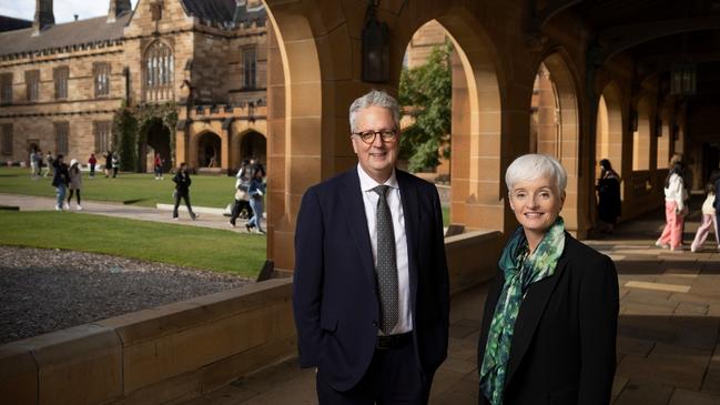 University of Sydney vice-chancellor Mark Scott and deputy vice-chancellor Emma Johnston.