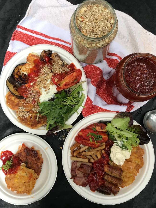 A selection of corn fritters.