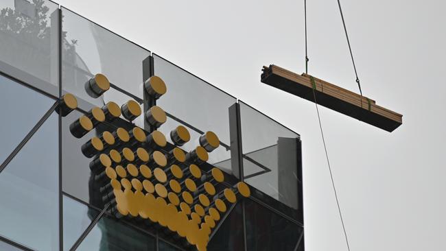 The Crown Sydney casino and hotel is seen set to open in Barangaroo in December. Picture: Steven Saphore