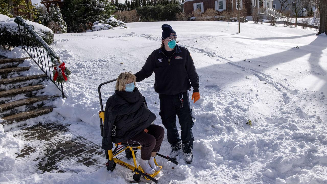 Winter has brought a deadly surge in coronavirus cases across the world. Picture: John Moore/Getty Images/AFP