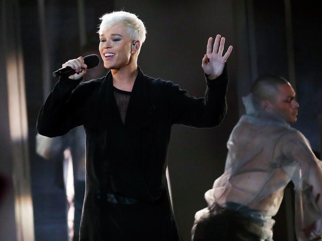 Jack Vidgen performs I Am King I Am Queen during the 2020 Eurovision - Australia Decides. Picture: AAP