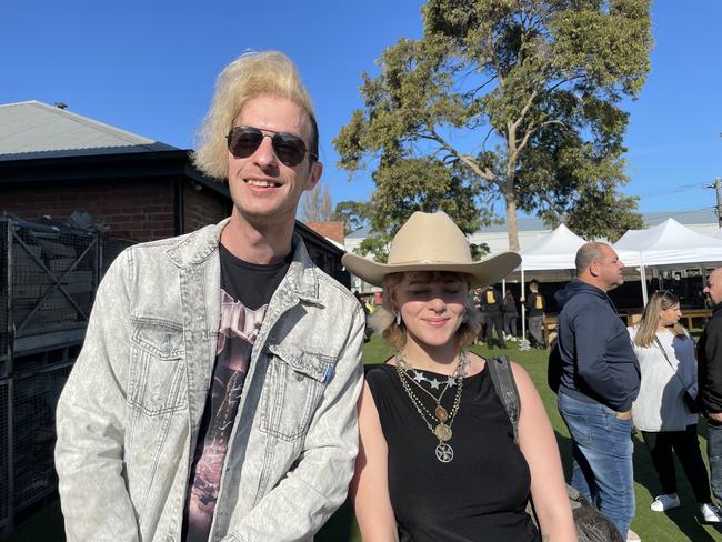 Ginin Dacey and Mimi Chandler at the 2023 Mould Cheese Festival in Melbourne. Picture: Himangi Singh.