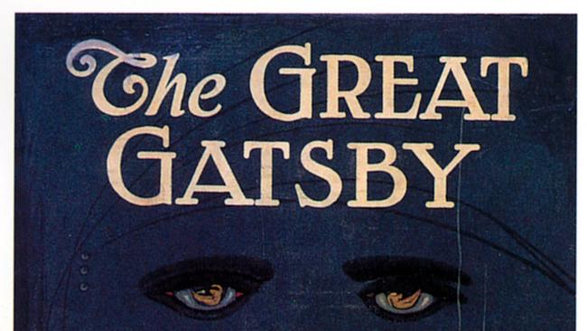 MARCH 2002 : Cover of the book "The Great Gatsby" by F Scott Fitzgerald, 03/02.