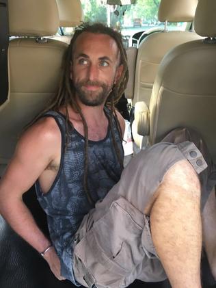 David Taylor after his arrest in Bali.  Picture: Lukman S Bintoro