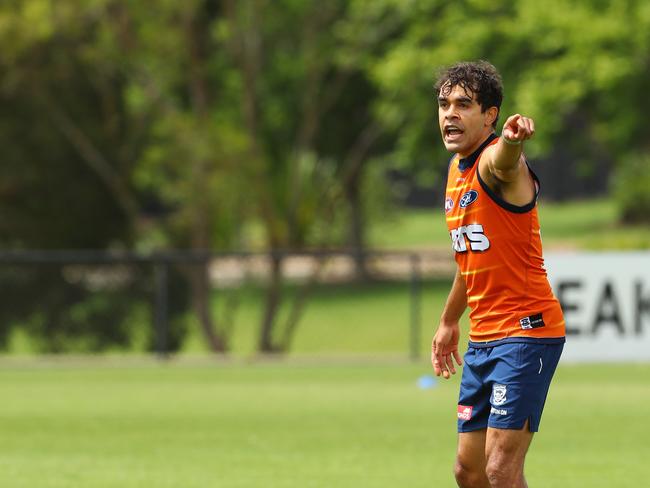 Jack Martin training with the Cats. Picture: Alison Wynd