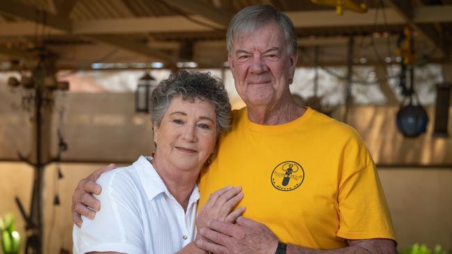 Stephanie and Neville Grovermann at their home in Sefton Park. Picture: Naomi Jellicoe / NCA NewsWire