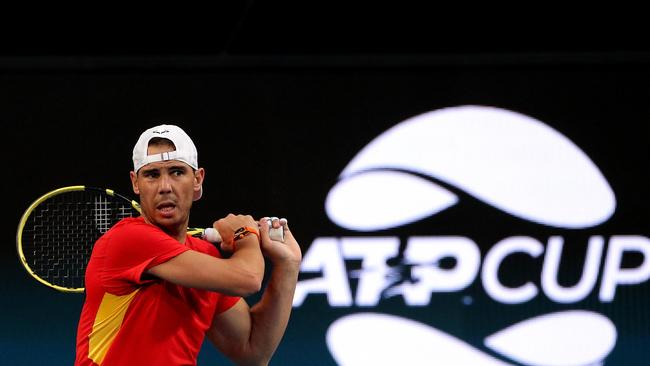 World No.1 Rafael Nadal will line up for Spain in their ATP Cup campaign across the country in Perth. Picture: AAP Image/Richard Wainwright