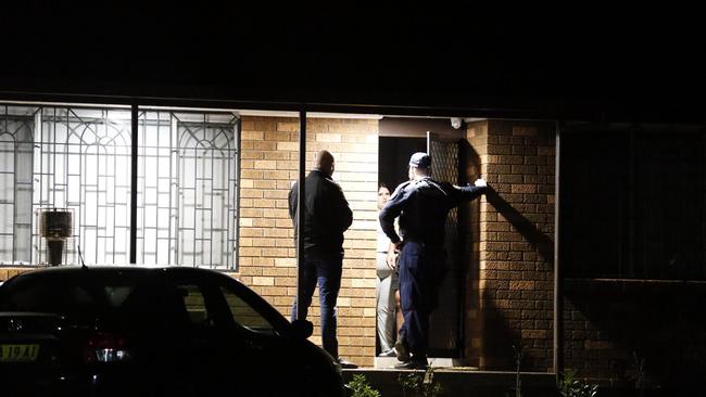 Police investigate the scene of the alleged murder in Cable Pl, Eastern Creek, in the early hours of August 11. Picture: Steve Tyson