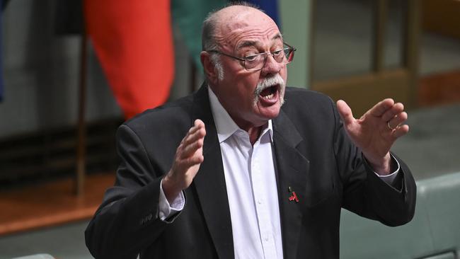 Leichhardt MP Warren Entsch speaking in parliament. In a 2022 speech he reaffirmed his view the Common User Facility was under budgeted. Picture: NCA NewsWire / Martin Ollman