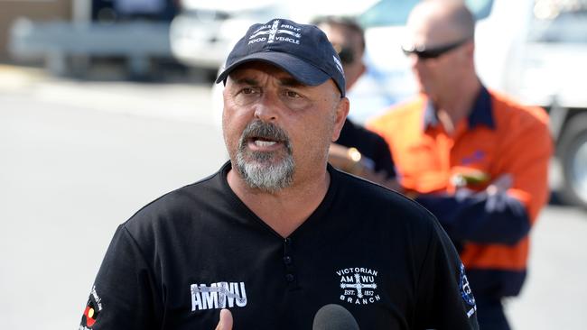 AMWU Victorian secretary Tony Mavromatis has urged Labor to ‘let the moths out of your purse’ and start investing in local jobs. Picture: Andrew Henshaw