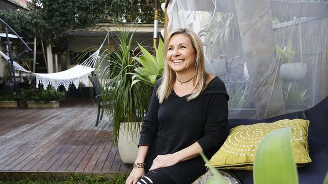 Leonie Hull at her home in Bondi, which she rents out via Airbnb. Picture: Justin Lloyd.