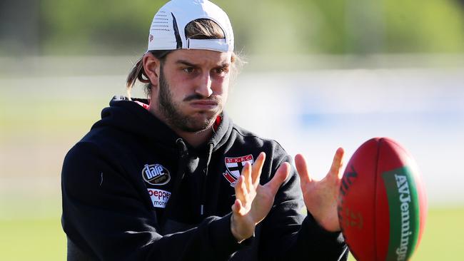 Josh Bruce said he is “privileged” to hold a leadership position at St Kilda. Picture: Michael Klein