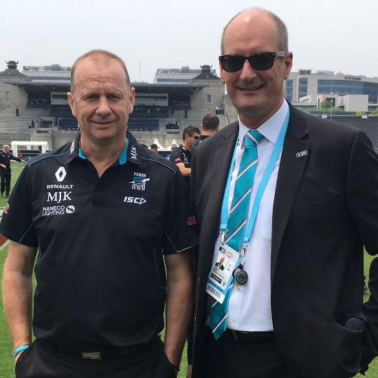 David Koch hopes Ken Hinkley coaches Port Adelaide for two decades.