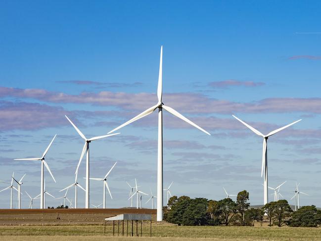 The Victorian government is rolling out another 900 turbines over the next decade. Picture: Zoe Phillips