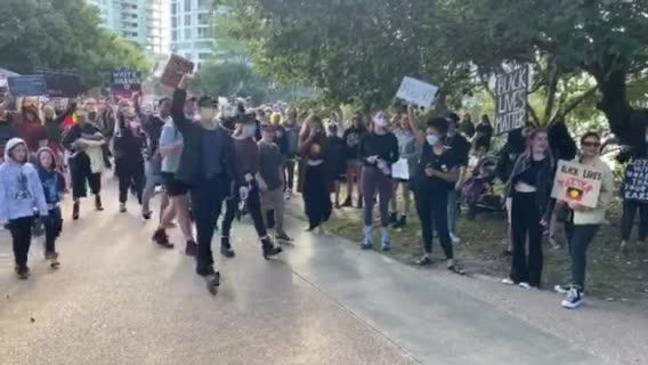 Black Lives Matter protest at Cotton Tree