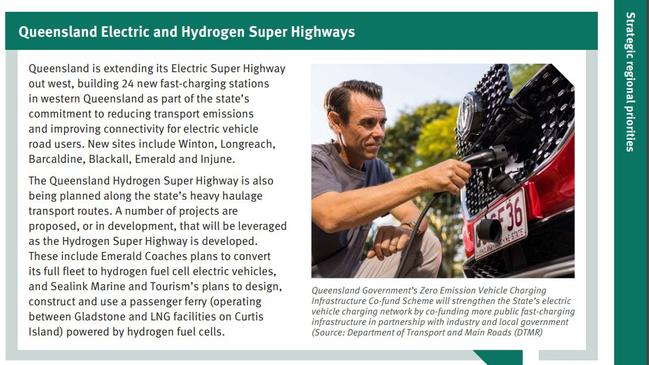 The case study for Queensland's Electric and Hydrogen Super Highways. Picture: CWQIP