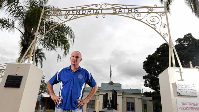 Lismore Workers Swim Team head coach Peter Harvey want Lismore City Council to reconsider their proposed changes to access to the Lismore Memorial Baths. Picture: Marc Stapelberg