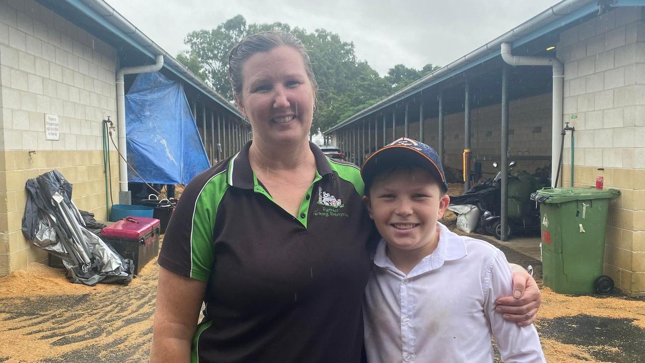 Bells Bridge residents Kerry-Ann Nugent and her son Jacob were competing at the Show despite the weather, saying like much of the last two years it simply had to be “taken in stride”.