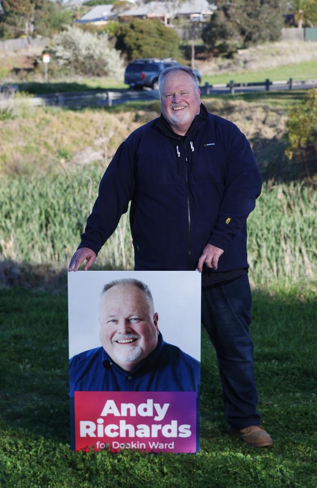 Deakin ward candidate Andy Richards. Picture: Alan Barber