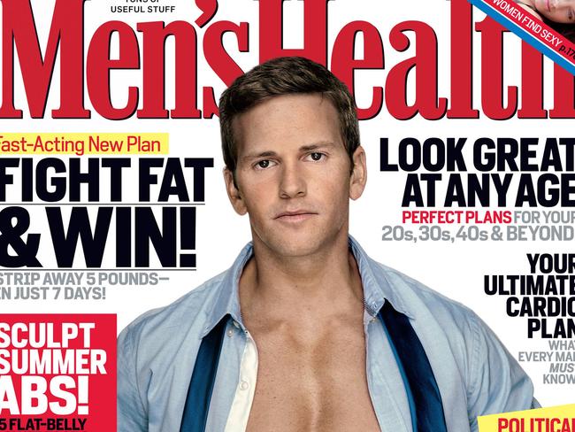 Men's Health announces Aaron Schock as "America's Fittest Congressman" in 2011. Picture: Supplied