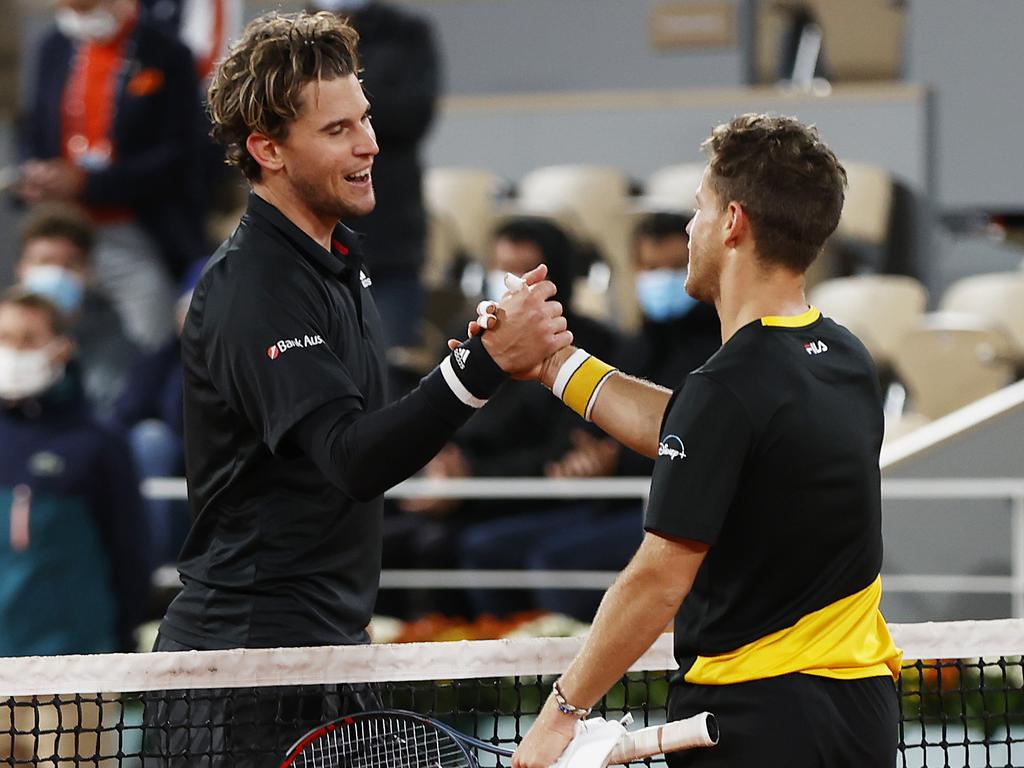 Thiem was thrilled for his friend, even if disappointed with exiting the major early.