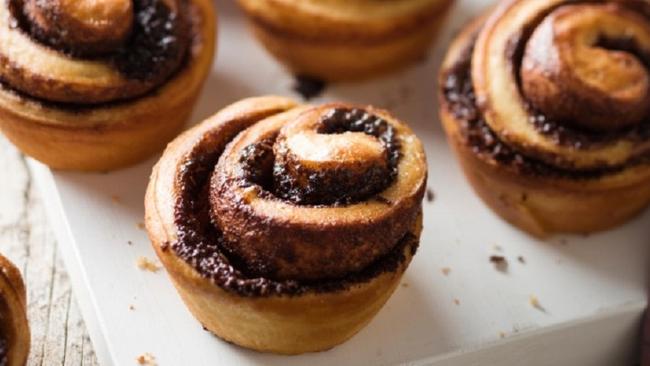 Nutella swirl buns. Picture: taste.com.au.