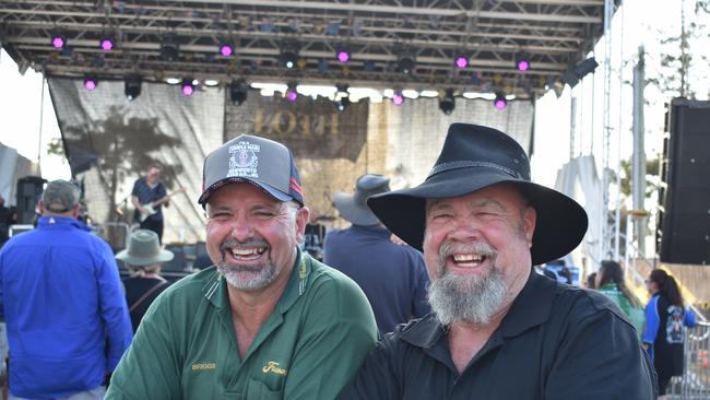 Families at the Lights on the Hill Trucking Memorial event at Gatton on Saturday, September 30, 2023.