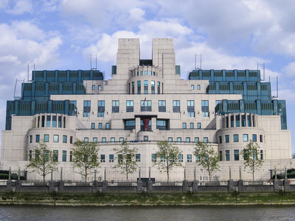 MI5 intelligence building on the River Thames at Vauxhall, London.