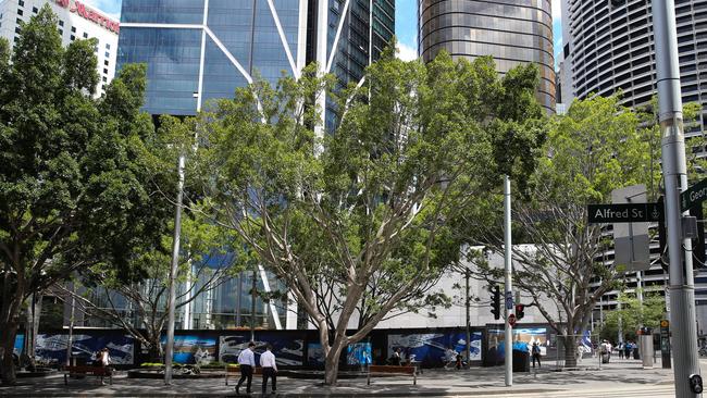 Now branded Salesforce Tower, the office building at the development is the city’s tallest commercial tower, and the process is being handled by real estate agencies Cushman &amp; Wakefield and Savills. Picture: NCA NewsWire/ Gaye Gerard