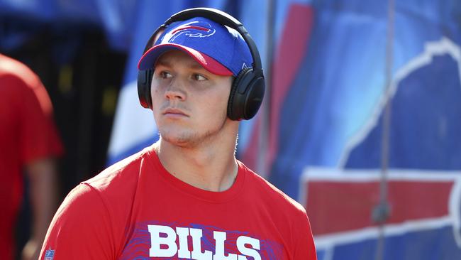 Rookie Buffalo Bills quarterback Josh Allen has had a tough start to his career. Picture: AP Photo/Rich Barnes