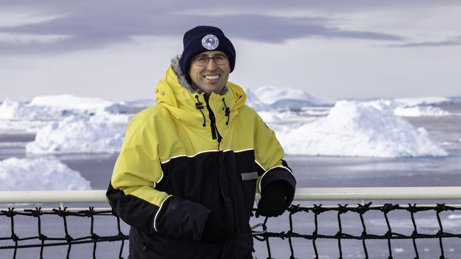 Dr Damien Stringer, RSV Nuyina Denman marine science voyage co-ordinator. Picture: Pete Harmsen/AAD