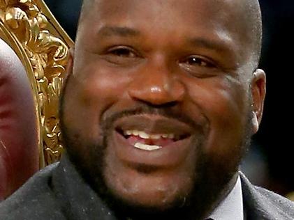 NEW ORLEANS, LA - FEBRUARY 15: Shaquille O'Neal sits in a chair as Western Conference All-Star Ben McLemore #16 of the Sacramento Kings prepares to dunk over him during the Sprite Slam Dunk Contest 2014 as part of the 2014 NBA All-Star Weekend at the Smoothie King Center on February 15, 2014 in New Orleans, Louisiana. NOTE TO USER: User expressly acknowledges and agrees that, by downloading and or using this photograph, User is consenting to the terms and conditions of the Getty Images License Agreement. (Photo by Ronald Martinez/Getty Images)