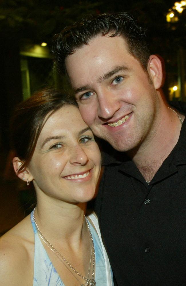 Laura Noack, 20, and Jason Raby, 21, from Ipswich on New Year’s Eve in 2003. Picture: David Kelly