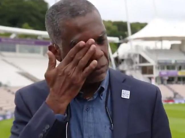 Michael Holding couldn't hold back the tears.