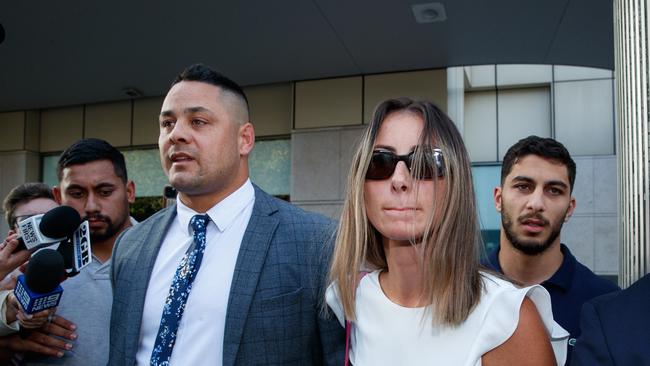 Former NRL star Jarryd Hayne has been found guilty of a sexual assault. Picture: NCA NewsWire / David Swift