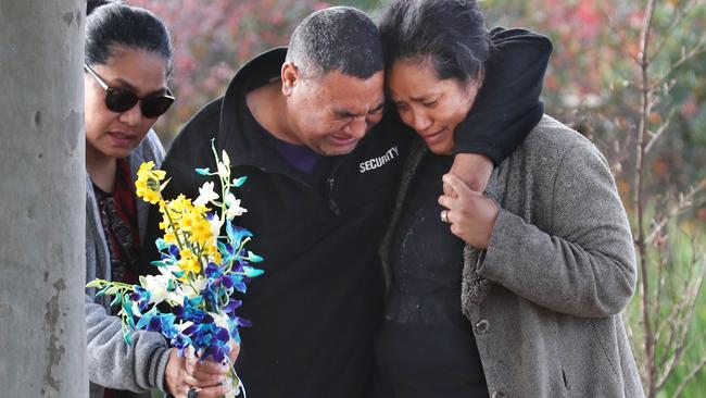 Solomone’s aunt Siualone, mum Salome and father Antunaisa pay tribute to the teen. Picture: David Crosling