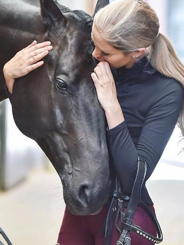 Pearce with her horse Destano. Picture: Supplied