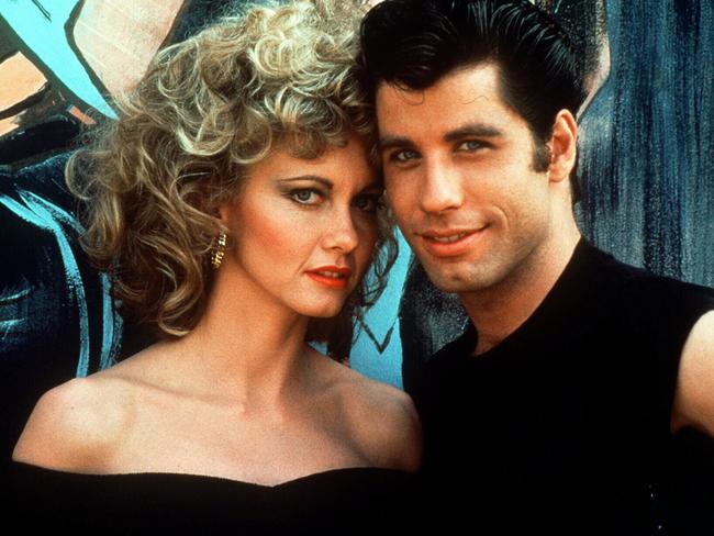 Singer Olivia Newton-John &amp; actor John Travolta in 1978 film "Grease". Picture: Supplied