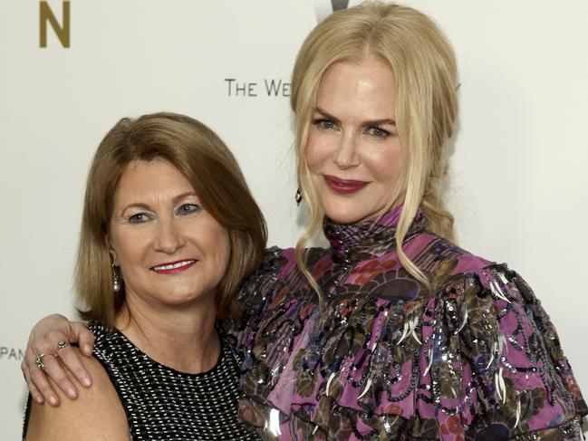 Sue Brierley, left, and Nicole Kidman, attend the premiere of "Lion" at the Museum of Modern Art on Wednesday, Nov. 16, 2016, in New York. (Photo by Andy Kropa/Invision/AP)