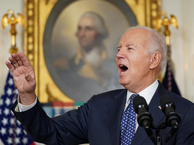Biden responded defiantly to the special counsel’s report. Picture: Kevin Lamarque (Reuters)