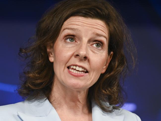 CANBERRA, Australia - NewsWire Photos - October 23, 2024: Allegra Spender MP, Independent Member for Wentworth addresses the National Press Club of Australia in Canberra. Picture: NewsWire / Martin Ollman