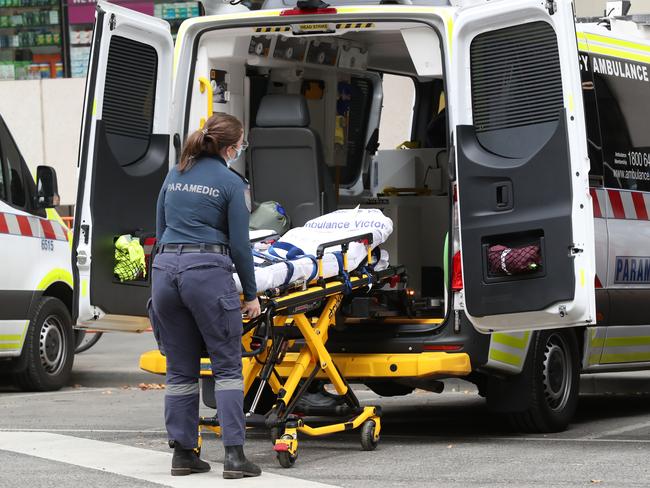 Victoria’s 5600 unionised Ambulance Victoria employees voted overwhelmingly to step up industrial action. Picture: David Crosling