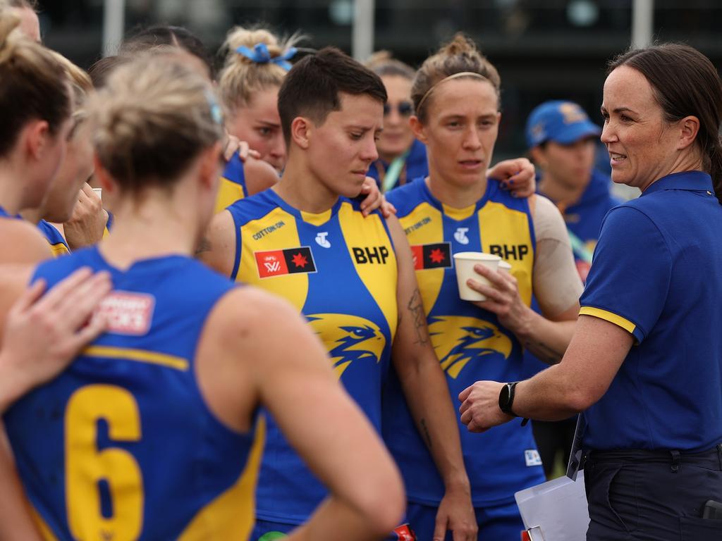 Daisy Pearce is entering her first season as Eagles coach. Picture: Will Russell/AFL Photos via Getty Images