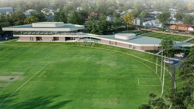 Concept designs of the $9.5m Walkerville Oval redevelopment – SUPPLIED