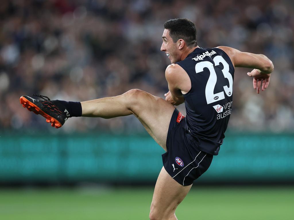 Jacob Weitering still has room to improve despite winning Carlton’s best and fairest award last year. Picture: Michael Klein