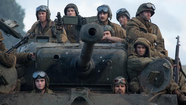 Brad Pitt stars in war movie Fury.